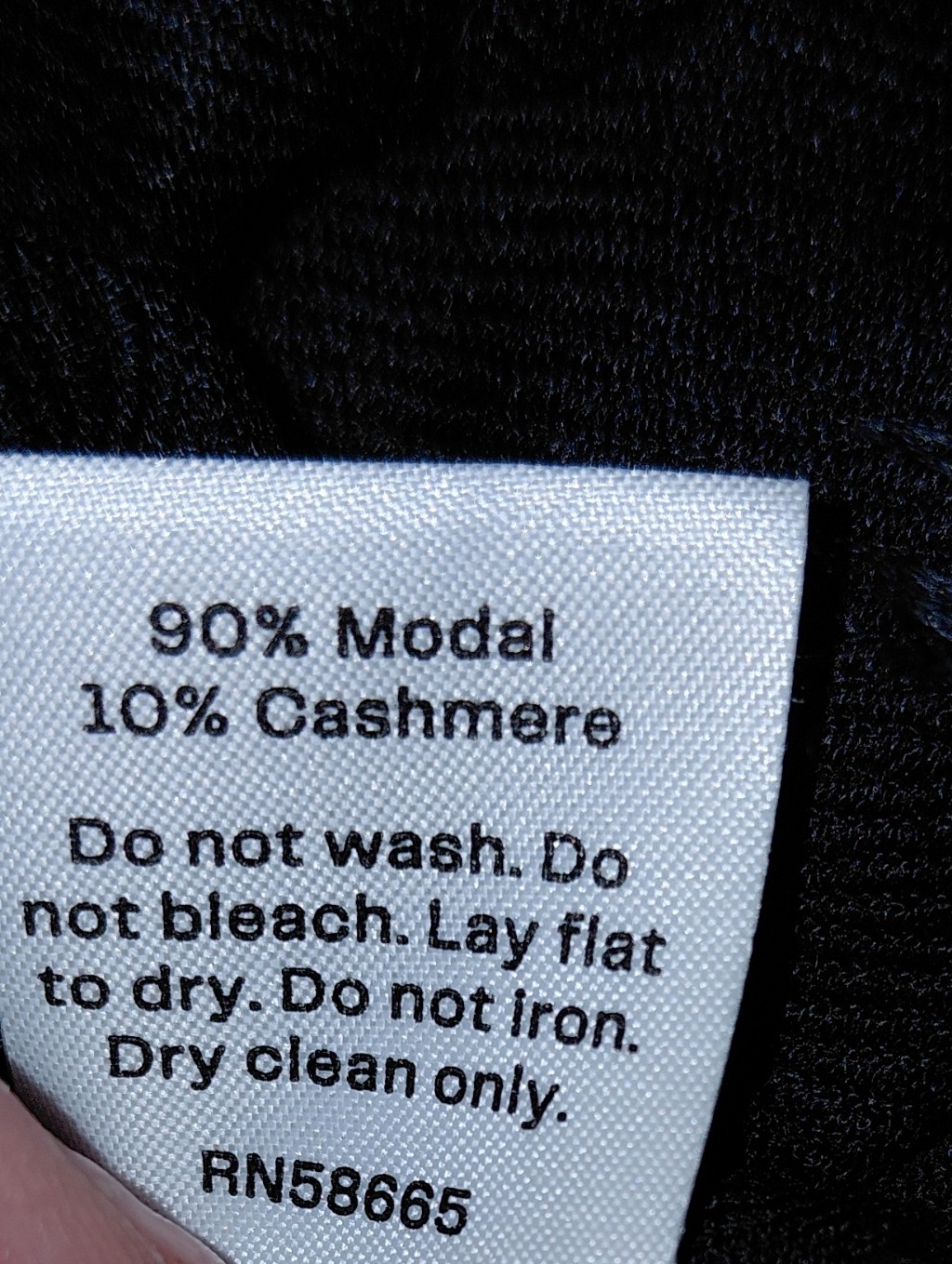 Nordstrom Modal Cashmere Twill Wrap Scarf Black Oversized Quiet Luxury Nwt Cc — image 5 of 8